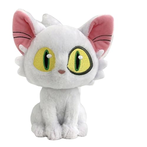 Suzume No Tojimari Figur, Suzume Plüsch Puppe, Anime Plüschtiere Flauschiges, Suzume Daijin Katze Spielzeug Figuren, for Jungen Mädchen Kuscheltierliebhaber，weiß von FAKKA