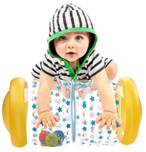 Toys Baby Krabbelspielzeug Fitness Spielzeug Trainieren Sie Ihr Baby Hör- und Berührungsübung Ihre Babys Muskeln und Koordination Baby Spielzeug für 6 Monate 1 2 3 Jahre alt (gelb) von FAKKA