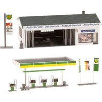 FALLER 130345 H0 Tankstelle mit Servicegebäude, Ep. III von FALLER®