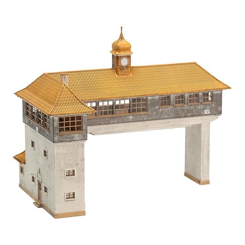 FALLER 120111 Overhead Signal Tower HO Scale Building Kit Signalturm Bauset, Weiß, One Size von FALLER