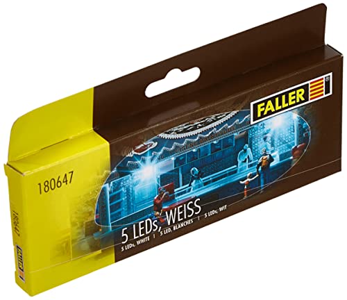 FALLER 180647 - 5 LEDs, weiß von FALLER