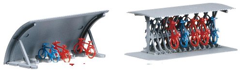 FALLER 272535 - 2 Fahrradständer+Fahrräder von FALLER