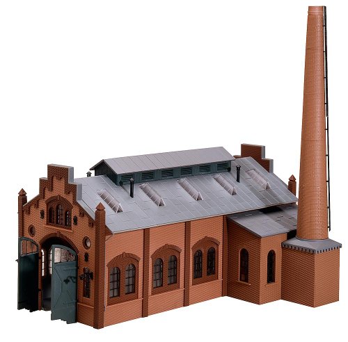 FALLER Lokschuppen Modellbausatz mit 190 Einzelteilen 266 x 150 x 275 mm I Modelleisenbahn Zubehör H0 Gebäude I Modelleisenbahn H0 Lokwerkstatt von FALLER