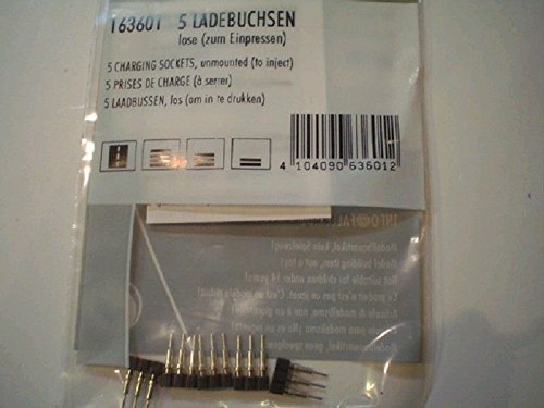 Faller 163601 5 Ladebuchsen, lose (zum Einpressen) Modellbausatz, Zubehör, Mehrfarbig, Medium von FALLER