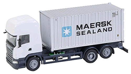 Faller FA 161598 LKW Scania R 13 TL Seecontainer (HERPA) Modellbausatz, Zubehör, Mehrfarbig, Large von FALLER