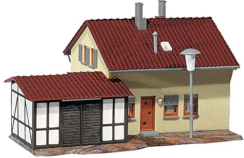 Faller FA131358 Siedlerhaus mit Anbau Modellbausatz, Zubehör, Mehrfarbig, One Size von FALLER