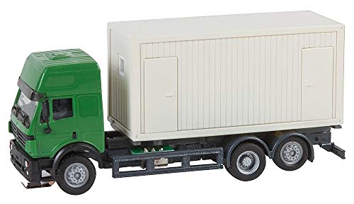 Faller FA161480 LKW MB SK'94 Baucontainer (HERPA) Mercedes-Benz Modellbausatz, Zubehör, Mehrfarbig von FALLER