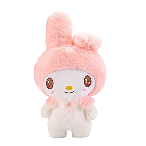 FAMILIO Sanrio Serie Melody Plüsch Kissen Cartoon Serie Plüschtiere Niedliche Anime Puppen Gefüllte Geschenke für Kinder Niedliche Spielzeugliebhaber Kinderspielzeug Geschenke Gefüllt 25cm (Rosa) von FAMILIO