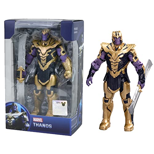 FAMILIO Thanos Marvel Avengers Hero Serie Action Figur große Thanos Actionfigur mit Marvel Avengers Hero Serie Blast Gear Action-Figur inspiriert vom Marvel Universum Für Kinder von FAMILIO