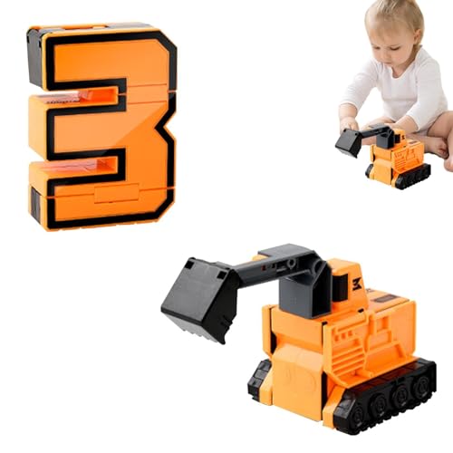 FANGZ 4 Blöcke Anzahl Roboter | Number Bots Mathespielzeug für Kinder | Number-Bots Toy Lernspielzeug, Lernspielzeug für Kleinkinder, Karnevalspreise, Weihnachtsspielzeug, Schatzkiste und Preis von FANGZ