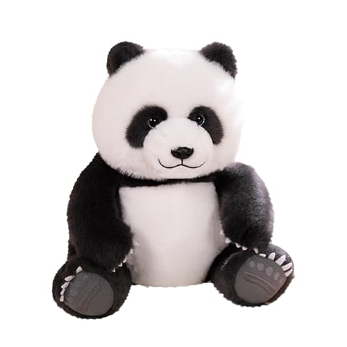 FANGZ Ausgestopfter Pandabär,Ausgestopfter Panda | 11,81 Zoll superweiches süßes Plüschpuppentier | Umarmbares Spielzeug, dekorative Plüschtiere, Wurfkissen, Raumdekoration für Sofa, Couch, Bett, von FANGZ