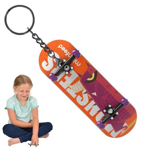 FANGZ Finger-Skateboards für Kinder,Finger-Skateboard-Spielzeug - Finger-Skateboard-Schlüsselanhänger für Kinder mit Kugellagern - Fingerspitzen-Bewegungsspielzeug für Zuhause, Schule, Reisen, von FANGZ