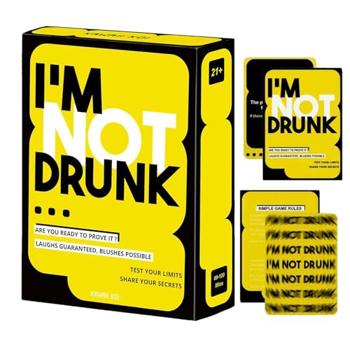 FANGZ I'm NOT Drunk Party-Trinkspiel für Spieleabende, 21+ Bachelorette-Party-Spiel mit 55 amüsanten Karten, urkomisches, unvergessliches Trinkkartenspiel von FANGZ