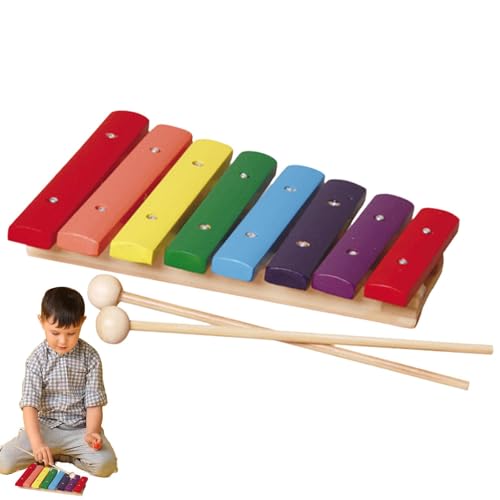 FANGZ Musikspielzeug in neutralen Farben für Kleinkinder, modernes Boho-Xylophon für Kinder - Präzisionsgestimmtes Musikspielzeug,Boho Xylophon, sicheres Musikinstrumentenspielzeug für kreatives von FANGZ