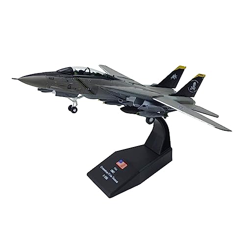 FANKAIXIN 1/100 US Navy F-14 Tomcat Kampfflugzeug Metall Militärdruckguss Flugzeugmodell für Sammlung oder Geschenk von FANKAIXIN