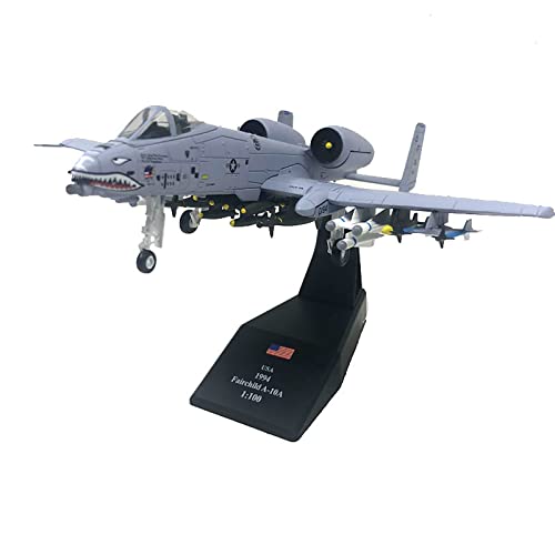 FANKAIXIN 1:100 A-10C Flugzeugmodell Thunderbolt II Warthog Flugzeug Kampfflugzeug Metall Militärdruckguss Flugzeug Modellflugzeug für Sammlung oder Festival Geschenk Ornament von FANKAIXIN