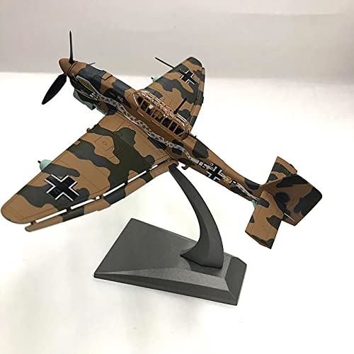 FANKAIXIN 1:72 Flugzeugmodell Deutscher Sturzkampfjäger Stuka JU87 Legierungsflugzeugmodell Display Druckguss-Flugzeuglegierungsmodellflugzeug als Sammlungsgeschenk von FANKAIXIN