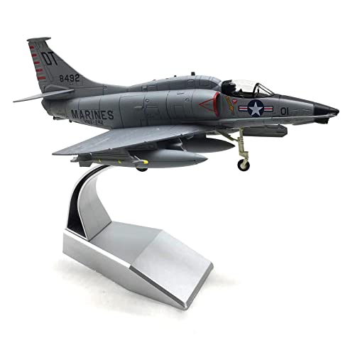 FANKAIXIN 1:72 Flugzeugmodell US Navy A-4 Skyhawk Alloy Fighter Model Display Druckguss-Flugzeugmodellflugzeug zum Sammeln oder Verschenken von FANKAIXIN