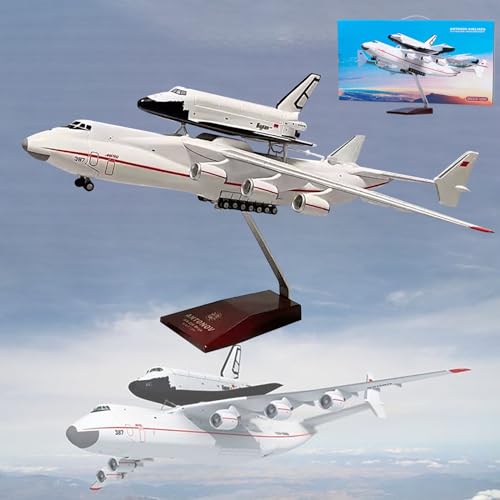 FANKAIXIN 16,5" Maßstab 1:200 AN-225 Buran Modell Jet Modelle Flugzeug Ukraine Mriya Transport Druckguss Modell Flugzeug Harz Flugzeugmodell für Sammlung Ornament,E von FANKAIXIN