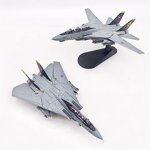 FANKAIXIN 7,5" 1/100 US-Flugzeugmodell F-14D Tomcat VF-31 Tomcatters Kampfflugzeug Metalldruckgussmodell Jet-Flugzeugmodell für Sammlungsgeschenk von FANKAIXIN