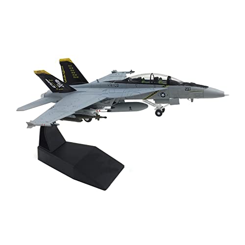 FANKAIXIN F-18B Kampfflugzeug Modell 1/100 Diecast Militärmodelle Simulation Legierung Flugzeugmodell Fertigprodukt für Sammlung oder Geschenkverzierung von FANKAIXIN