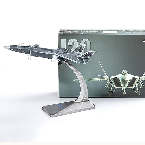 FANKAIXIN J-20 Modell Jet Flugzeug Modell Kämpfer Legierung Luftfahrt Ornamente Sammlung Modell Display Druckguss Flugzeug Modell Flugzeug für Sammlung Ornament, 1:144 von FANKAIXIN