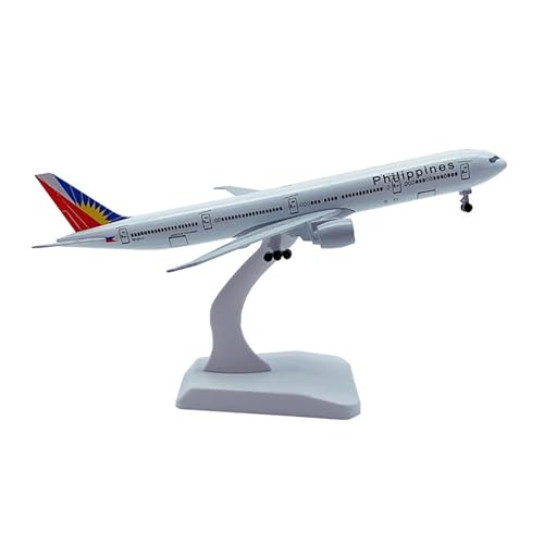 FANKAIXIN Vintage Classics Aircraft Philippine Airlines Flugzeugmodell Boeing 777 mit Fahrwerk B777 Legierungsflugzeug 20 cm von FANKAIXIN