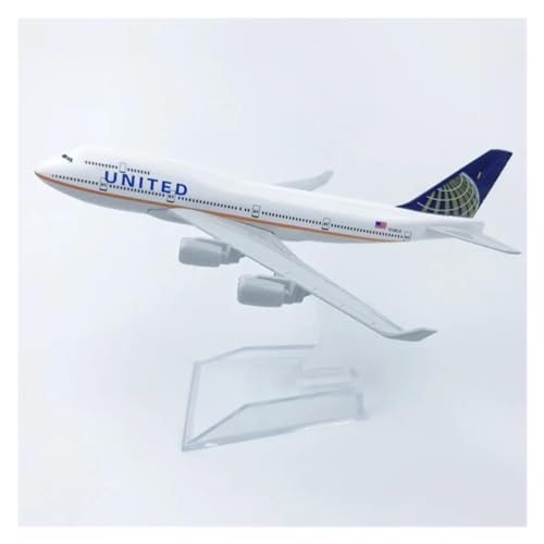 FANKAIXIN Vintage Classics Flugzeug 16 cm 1:400 Modell Druckguss-Legierung Flugzeug Air Continental United B747 Airways Airline-Modell mit Ständer von FANKAIXIN