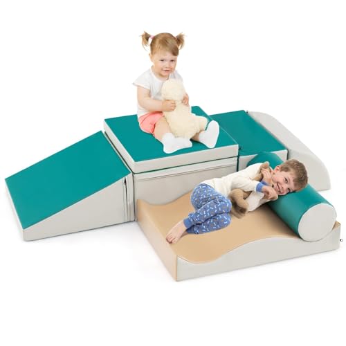 FANTASK 7-Piece Foam Building Blocks, Soft Building Blocks with Waterproof Cover, Green Foam Building Blocks,Building Blocks for Babies and Toddlers FANTASK 7-Piece Foam Building Blocks, Soft Building Blocks with Waterproof Cover, Green Foam Building Blocks,Building Blocks for Babies and Toddlers von FANTASK