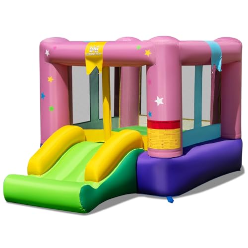 FANTASK aufblasbaren Hüpfburg, Sprungbereich & Basketballkorb, Hüpfburg mit Rutsche, Sprunghauses für Indoor und Outdoor, 240 x 174 x 143 cm FANTASK aufblasbaren Hüpfburg, Sprungbereich & Basketballkorb, Hüpfburg mit Rutsche, Sprunghauses für Indoor und Outdoor, 240 x 174 x 143 cm von FANTASK