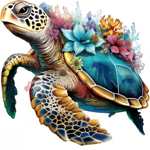 Holzpuzzle Erwachsene, einzigartige Holz Puzzle, Wooden Puzzle, Meeresschildkröten XL Holzpuzzle Erwachsene, einzigartige Holz Puzzle, Wooden Puzzle, Meeresschildkröten XL von FANTASTIC HOUSE