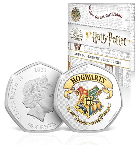 FANTASY CLUB Offizielle Hogwarts-Crest-Münze, Harry Potter - präsentiert und nummeriert in Blisterpackung. Limitierte Auflage von FANTASY CLUB