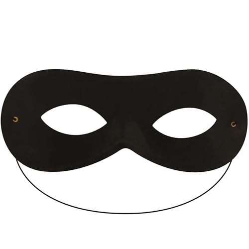 FASCHINFEVER Bandit Zorro Augenmaske – schwarze Einbrecher Maske für Kinder & Erwachsene, ideal für Fasching & Karneval von FASCHINFEVER