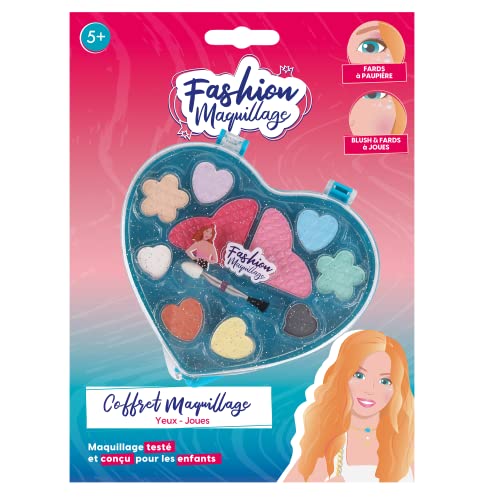 FASHION MAQUILLAGE - Oval Beauty Set - Makeup - 258001 - Multicolor - Plastic - Game for Children - Beauty - Sensitive Skin - Tested by a French Laboratory - from 5 years old von FASHION MAQUILLAGE