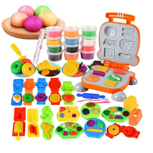 FASSME Modelliermasse - Spielen Sie Ton für Kinder | Dough Kitchen Creations Spielset für Mädchen, Geburtstag, Wochenendparty, Geschenk für Kinder von FASSME