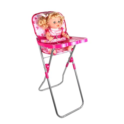 Kinderwagen für Puppen, Kinderwagenspielzeug für Kinder, Simulations-Kinderzimmer-Spielset mit Puppenbetten und Wiegen, rosa Kinderwagen für Puppen, Kinder von FASSME