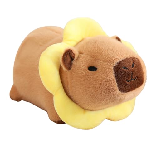 Süßes Capybara-Plüschtier, Capybara-Stofftier - 10-Zoll süße Capybara-Plüschtiere | Realistische Spielzeugkissen, Wurfkissen, Stoffpuppen, Tierplüsch-Wohndekoration für alle Altersgruppen, Kinder, Mäd von FASSME