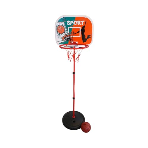 FAST WORLD SHOPPING ® Basketballkorb mit Standfuß, verstellbar von 60 – 120 cm, Basis befüllbar, Spiel für drinnen und draußen, inklusive Ball und Inflator für Spaß und sportliche Aktivitäten. von FAST WORLD SHOPPING