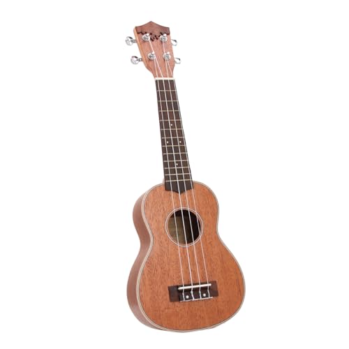 21-Zoll-Ukulele, Leichte Ukulele-Mini-Akustik-Ukulele-Gitarre mit Holzgriffbrett, Ukulele-Profi-Ukulele, Gut für Anfänger von FAUOSWUK