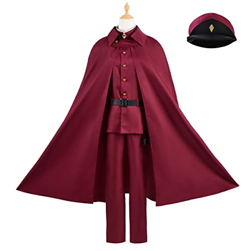 Bungo Stray Dogs Cosplay Kostüm Tetchou Suehiro Red Coat Pants Shirt Uniform mit Hut Anime Outfits für Männer und Frauen (rot, XXL) von FAZA