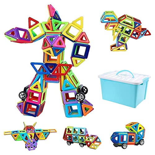 Magnetspielzeug, Magnet Spielzeug Kinder, Magnet Bausteine für Kinder, Magnetische Bausteine Set 60 Teile, Magnetic Blocks, Magna-Tiles, zu Hause, in Schulen, Kinder im Alter von 3-6 von FBDSUFH