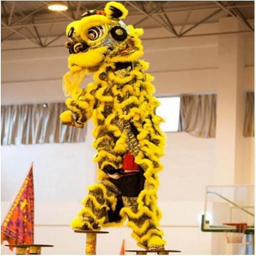 FBHDKJNFG Chinesischer Löwentanz Kostüm Chinese Lion Dance Chinese Traditional Culture Pure Lion Dance Costume Natural Wool Southern Adult Lion Dance von FBHDKJNFG