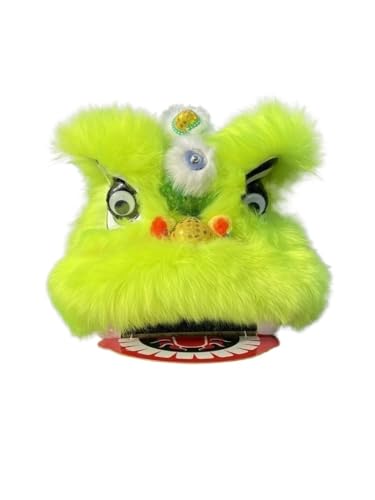 FBHDKJNFG Chinesischer Löwentanz Kostüm Lion Head Dance Premium Wool Traditional Chinese Lion Dance Lion Dance Head Spring Festival Yarn Lion Dance von FBHDKJNFG