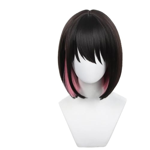 FBHDKJNFG Kurzhaarperücke Anime, Kostümperücke für Anime Synthetische Haar Cosplay Perücken Frauen 32cm Kurze Bobo Perücke Hitze Beständig Perücke von FBHDKJNFG