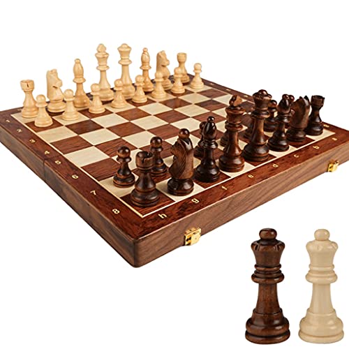 Schachspiel, Schachspiel, Kindergeschenke Schach 17"x17" (Farbe: Braun, Größe: 15,4")(Bruin) von FBHDKJNFG