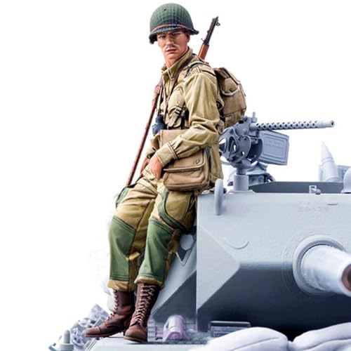 1/16 WWII Panzersoldat Resin Modellbausatz Unbemalt und unmontiert Figur Resin Modellbausatz (ohne Panzer) //7j7S3F von FCBEL