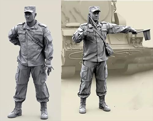 1/35 Russian Commando Soldier Resin Model Kit Unbemalter und unmontierter Soldier Resin Model Kit (2 Figuren, Keine Panzer // X1J4D7) von FCBEL