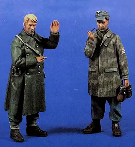 1/35 WWII Deutscher Soldat Resin Modellbausatz Unbemalter und unmontierter Soldat Resin Modellbausatz (2 Figuren) // X9J7D15 von FCBEL