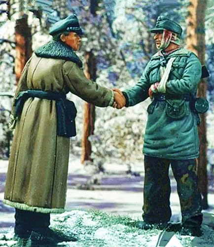 1/35 WWII Deutscher Soldat Resin Modellbausatz Unbemalter und unmontierter Soldat Resin Modellbausatz (2 Figuren) // X9J7D22 von FCBEL