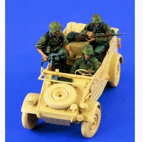 1/35 WWII German Car Driver Soldier Resin Model Kit Unbemalte und unmontierte Resinteile (3 Männer, kein Auto) // Kx5s-4 von FCBEL